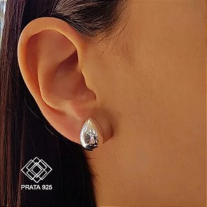 Brinco Gota Prata 925