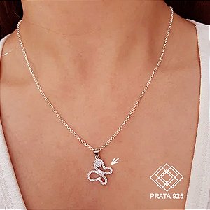 Pingente Borboleta Prata 925 Zircônias