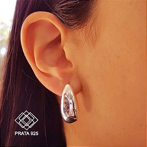 Brinco Gota Prata 925