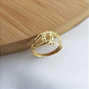 Anel Torcido Filigrana Ouro 18k