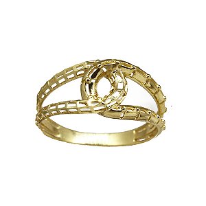 Anel Torcido Filigrana Ouro 18k