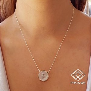 Gargantilha Menina Prata 925 Zircônias