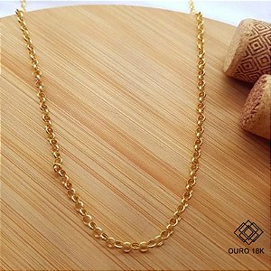 Cordão Elo Português Ouro 18k - 45cm