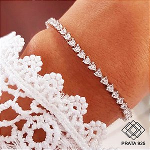 Pulseira Riviera Prata 925 Zircônias