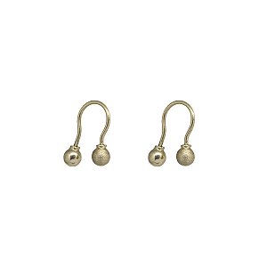 Brinco Anzol Ouro 18k