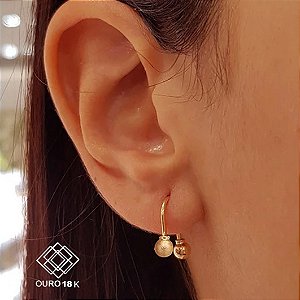 Brinco Anzol Ouro 18k