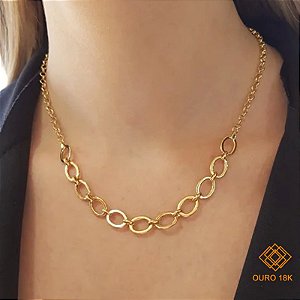 Gargantilha Elos Ouro 18k - 45cm