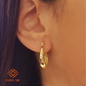 Brinco Argola Ouro 18k