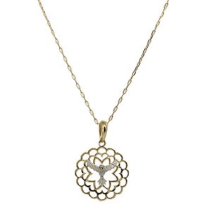 Kit Cordão Ouro 18k + Pingente Espírito Santo Ouro 18k