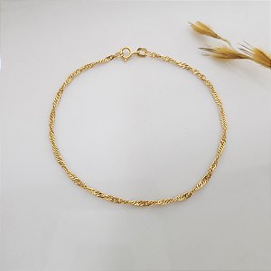Pulseira Singapura Ouro 18k