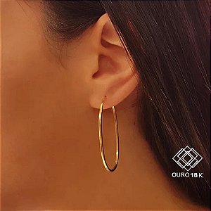 Brinco Argola Grande Ouro 18k