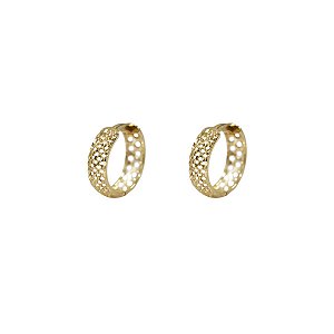 Brinco Argola Filigrana Ouro 18k