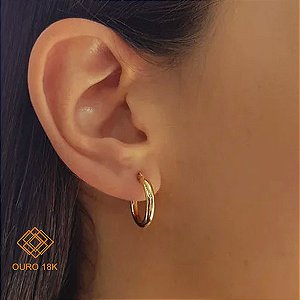 Brinco Argola Ouro 18k
