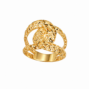 Anel Filigrana Torcido Ouro 18k