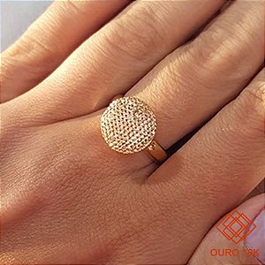 Anel Chuveiro Ouro 18k