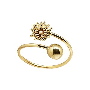 Anel Esferas Ouro 18k