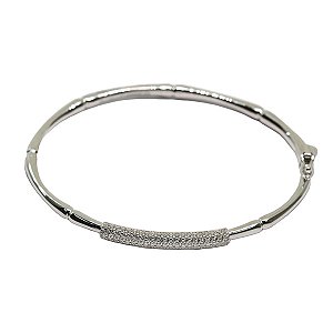 Bracelete Prata 925 Zircônias