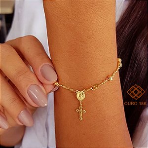 Pulseira Terço Ouro 18k