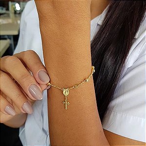 Pulseira Terço Ouro 18k