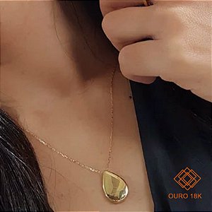 Gargantilha Gota Bold Ouro 18k