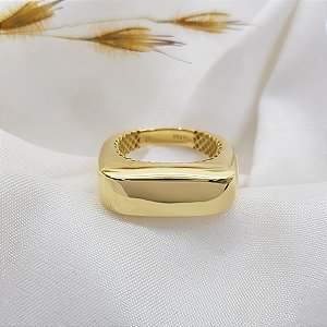 Anel Bold Quadrado Ouro 18k