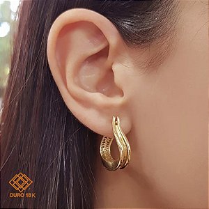Brinco Argola Bold Ouro 18k