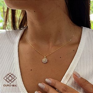 Kit Cordão Ouro 18k + Pingente Rainha Ouro 18k