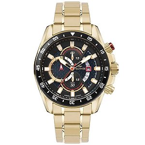 Relógio Technos Masculino Dourado Os1abq/1a