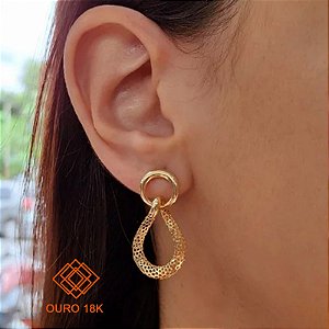Brinco Filigrana Ouro 18k