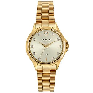 Relógio Mondaine Feminino Dourado