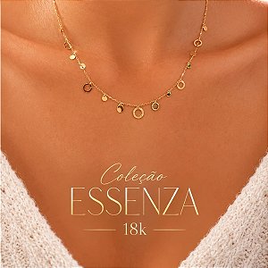 Gargantilha Gold Line Ouro 18k - Coleção Essenza