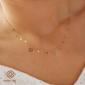 Gargantilha Gold Line Ouro 18k