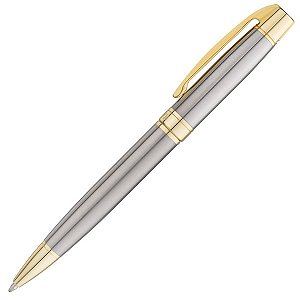 Caneta Crown Metal Master Gold Esferográfica Prata Di19968s