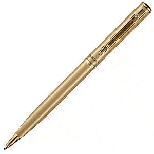 Caneta Crown Esferográfica Capricci Dourado Di12601o