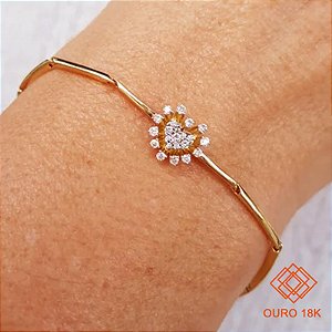 Pulseira  Ouro 18k Diamante