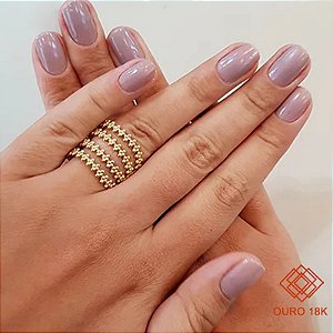 Anel Vazado Ouro 18k