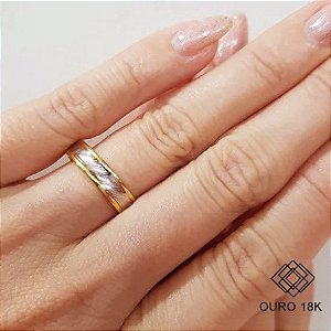 1 Aliança Casamento Ouro 18k