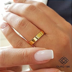 1 Aliança Casamento Ouro 18k