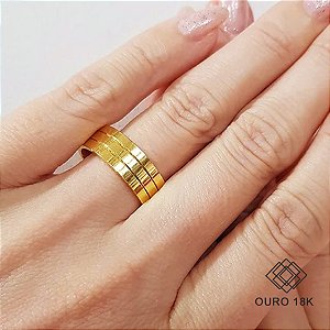 1 Aliança Casamento Ouro 18k