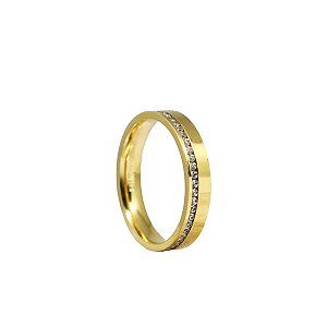1 Aliança Casamento Ouro 18k Diamante