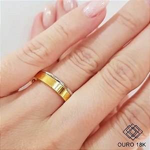 1 Aliança Casamento Ouro 18k