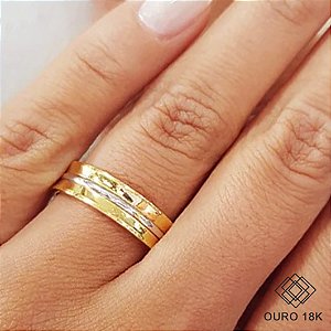 1 Aliança Casamento Ouro 18k