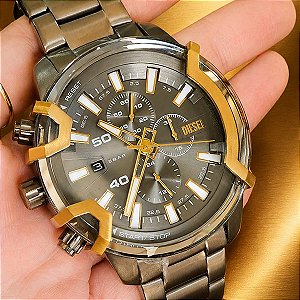 Relógio Diesel Masculino Grafite Dz4668b1 G1gx