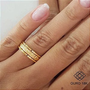 1 Aliança Casamento Ouro 18k