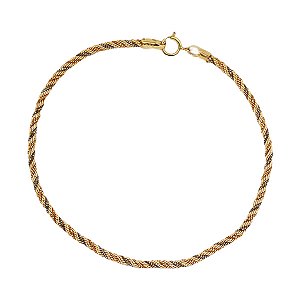 Pulseira Cabo de Aço 3 Cores Ouro 18k