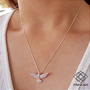 Gargantilha Espírito Santo Prata 925 Zircônia