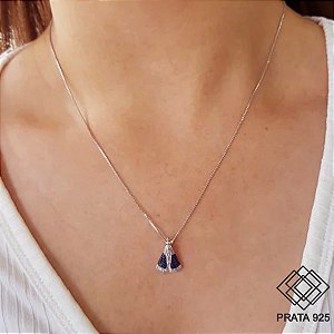 Gargantilha Nossa Senhora Aparecida Prata 925 Zircônia