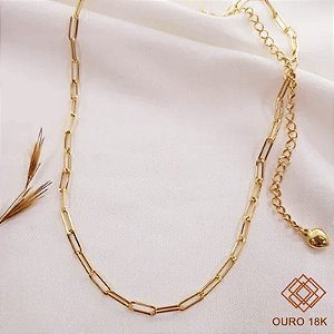 Gargantilha Choker Ouro 18k