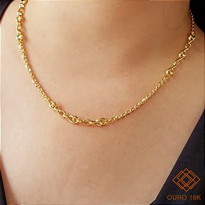 Gargantilha Elos Ouro 18k - 45cm
