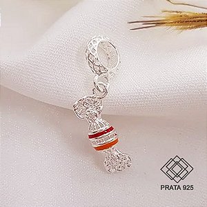 Berloque Bala Prata 925